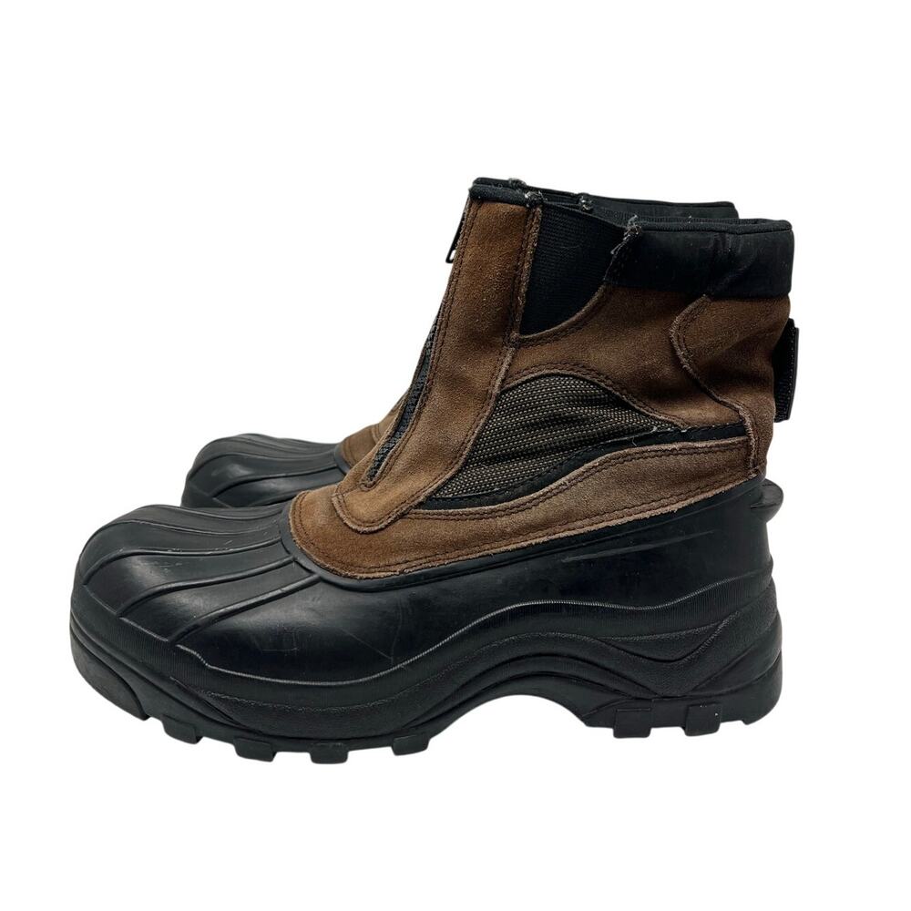 Men Covington Brown Leather Waterproof Insulated Work Outdoor Boots 11 - Picture 4 of 10